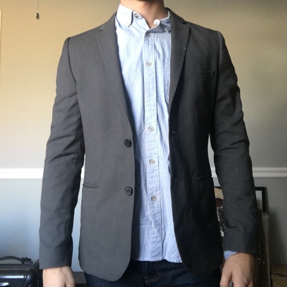 H&M Men’s Grey Blazer S